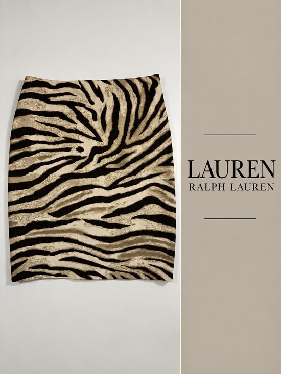 Lauren Ralph Lauren Dresses & Skirts - NWT Lauren Ralph Lauren Zebra Print Linen Cotton Pencil Skirt Size 6 $285